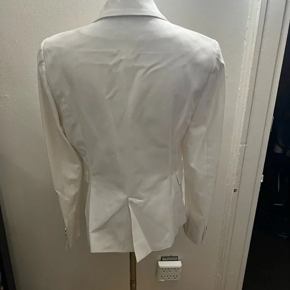 Zara Elegant White Women's Blazer Size L - Picture 3 of 6